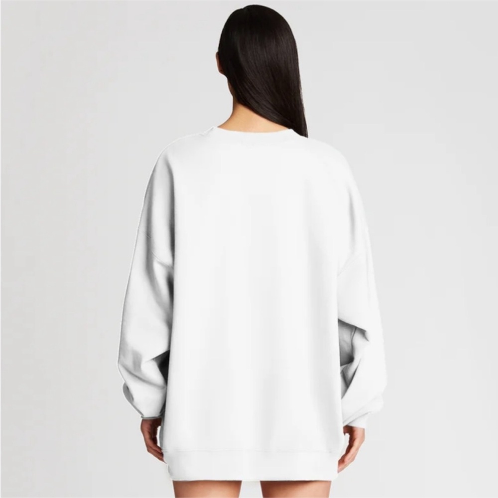 The Bar Varsity Sweatshirt - White/Tan - Picture 4 of 9